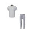 thumbnail image 4 of Avirosel Men's Casual Solid Color Pocket Short Sleeve Top and Elastic Waist Pants Set for Outdoor Summer Relaxed Wear, 4 of 5