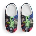 thumbnail image 3 of Ghostbusters Comic Kid's Cotton Slippers Winter Warm Soft Plush Slippers with Rubber Sole Non-Slip Indoor Outdoor Slip on Shoes Fluffy House Slippers For Boys Girls Teen, 3 of 8