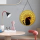 thumbnail image 5 of Arte del hierro decorativo para decoración de pared, disco colgante, obra de arte, jardín, escultura de pared decorativa para dormitorio, oficina, atrás Sunnimix escultura de pared, 5 of 8