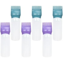 NICEXMAS 6 Pcs Graduated Applicator Bottle Reusable PP Purple for Travel