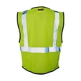 thumbnail image 3 of Kishigo - Double-Pocket Zippered Economy Class 2 Vest - 1537-1538 - Lime - Size: 5XL, 3 of 3