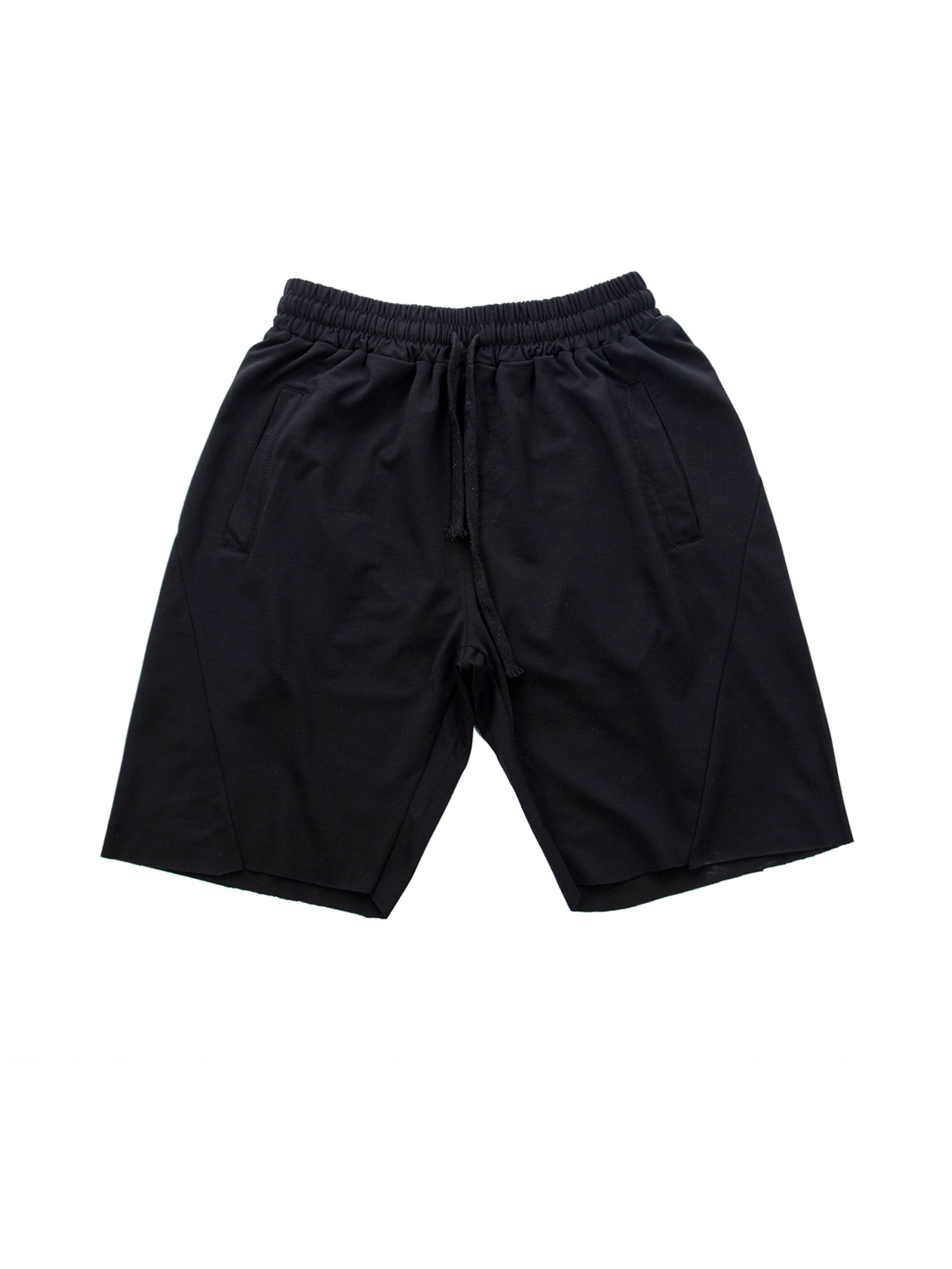 Mens Fashion Summer Solid Casual Pocket Drawstring Short Pants 