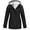 001_Black, variant on Women's Warm Winter Coat Thicken Fleece Lined Parka Plus Size Jacket Hooded Waterproof Windbreaker With Hood