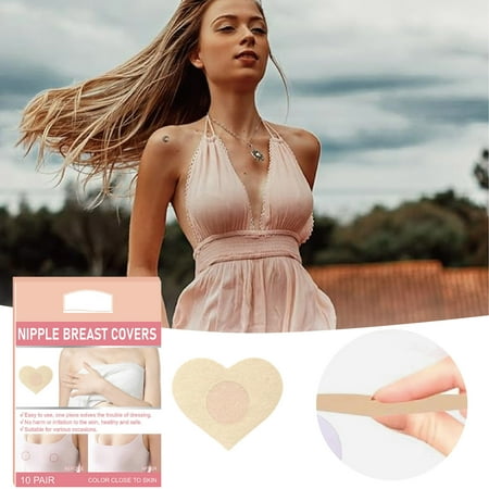 20Pieces Covers Nipple Cover Pasties Disposable Nipple Covers Bra Pad Self-Adhesive No Show