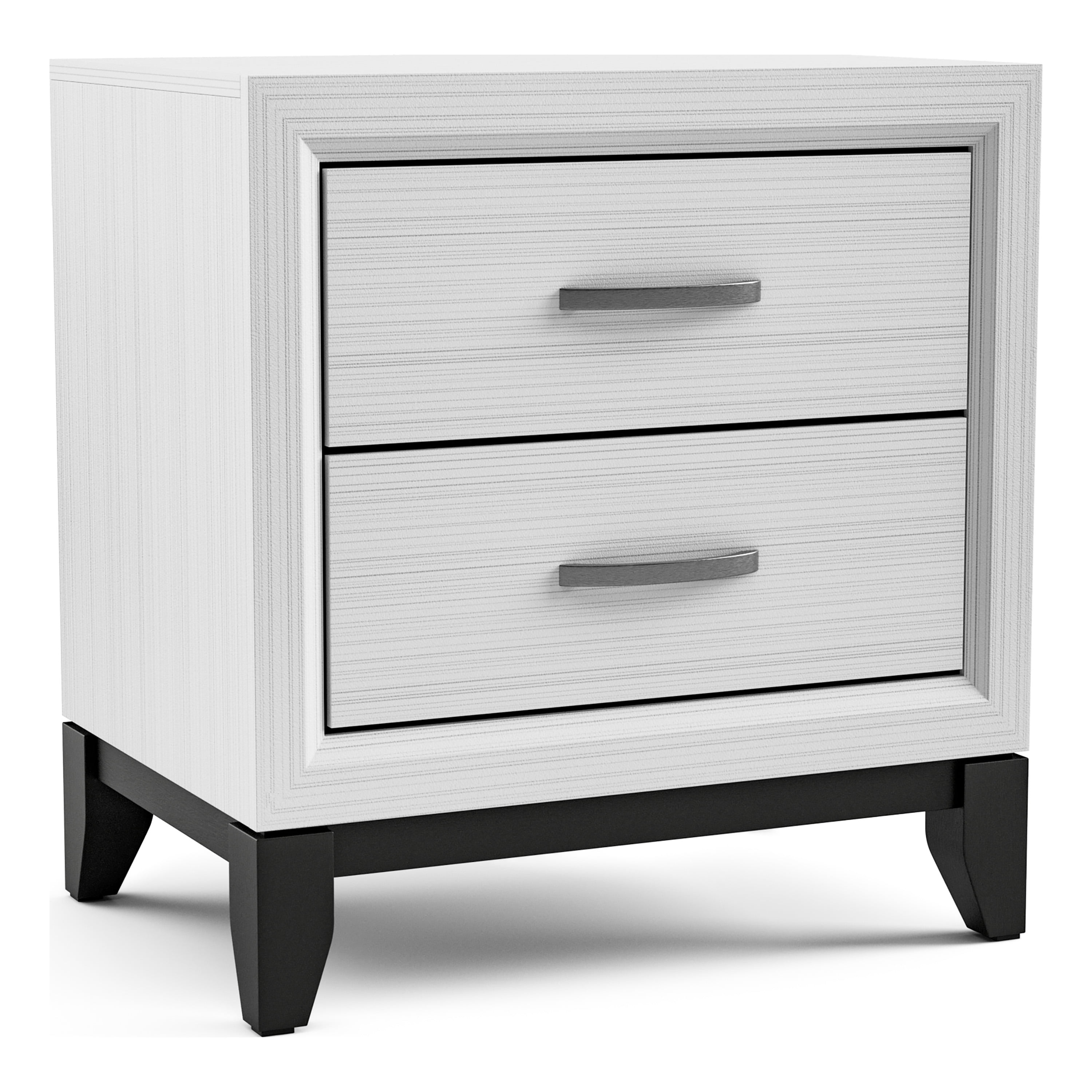 Furniture of America Trey Contemporary 2-Drawer Adult Nightstand, White