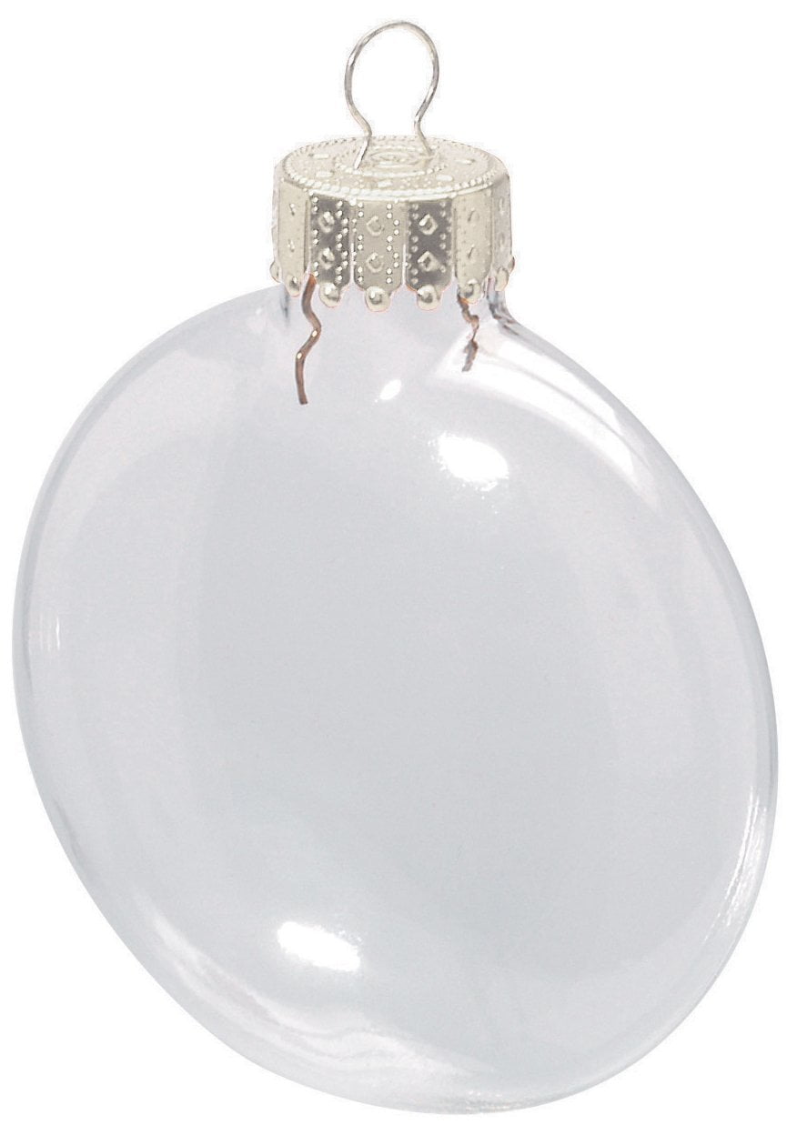 Clear Glass Disc Ornaments 3 1 8 Inches By Darice Com