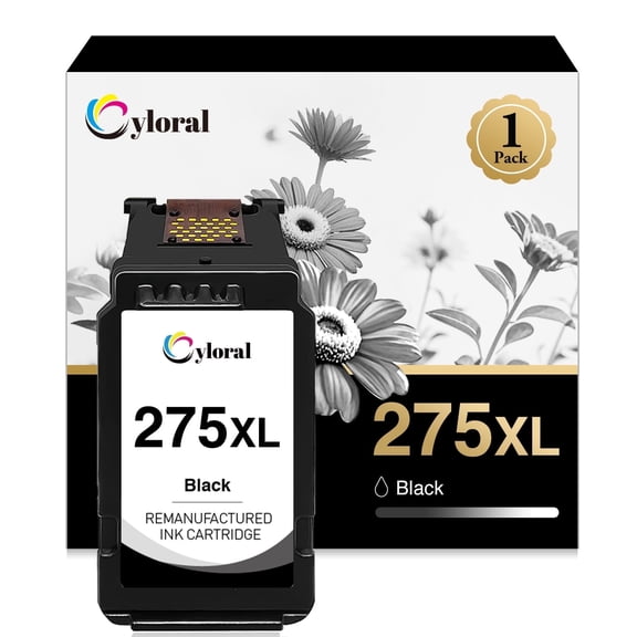 275XL Black Ink Cartridge Compatible with Canon 275 Ink for Pixma TS3722 TS3522 TS3500 TR4700 TR4720 TR4722 Printer Black