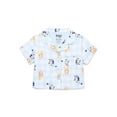 thumbnail image 4 of Bluey Girls Short Sleeve Button Down Top with Shorts, 2-Piece Pajama Set, Sizes 4-12, 4 of 7