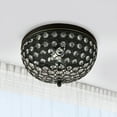 thumbnail image 5 of Lalia Home Crystal Glam 2 Light Ceiling Flush Mount Restoration Bronze, 5 of 8