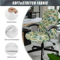 thumbnail image 3 of FKELYI Tropical Palm Tree Floral Print 3 Pcs Set Office Chair Cover with Removable Armrest Cover Anti-Dust Swivel Gaming Chair Protector Boss Armchair Decor, Large, 3 of 6
