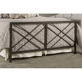 thumbnail image 4 of Bowery Hill Industrial King Metal Bed Rail Included in Mahogany, 4 of 6