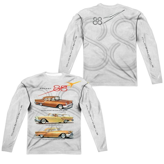 Oldsmobile - Rocket Line (Front/Back Print) - Regular Fit Long Sleeve Shirt - XX-Large