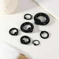 thumbnail image 5 of QQTDFG 1 Pair Large Size Acrylic Captive Bead Rings Black BCR Septum Ring Ear Piercing-4G(5mm), 5 of 9