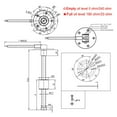 thumbnail image 7 of Fuel Level Sensor + Fuel Level Gauge With 7 Colors Backlit Water Tank Level Indicator Meter Fuel Sender Unit Sensor 0~190 Ohm ,Lasting Durability, 7 of 7