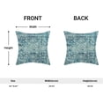 thumbnail image 3 of Boho Pillow Covers 20x20,Teal Ethnic Design Outdoor Decorative Throw Pillows for Couch, Carpet Pattern Decor Cushion Cover 2 Pcs Farmhouse Linen Pillowcase for Bed Car Safa, 3 of 6
