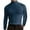 Navy, variant on Krdevn Mens Shirts - Male Autumn and Winter Solid Color T Shirt Top Turtleneck Long Sleeve Top Blouse,Mens Fall Shirts,Color:Navy,Size:XXL