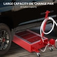 thumbnail image 1 of AKDSteel Low Profile Oil Drain Pan With Electric Pump, 20 Gallon Portable Drain Cart For Cars, Suvs, And Trucks, Foldable Handle And Swivel Casters, 1 of 7
