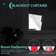 thumbnail image 4 of Full Blackout Curtains Portable Travel Curtains Can Be Cut With Sun Blocking Curtains, 4 of 5