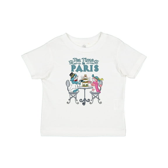 Inktastic Tea Time In Paris-Colorful French Poodles Boys or Girls Baby T-Shirt
