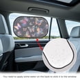 thumbnail image 3 of KUIFORTI Butterfly Car Window Shades for Side Window, Cling Car Sun Shade for Rear Window, 2 Pack Stretchable Car Window Screens, Adjustable Window Cover, 3 of 6