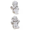 thumbnail image 1 of 2 Uds Estatua de ángel Escultura de Estatuil de Jardín Decoración de Estante Libre para Colco estatuas de ángeles, 1 of 7