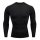 thumbnail image 1 of Ceisia Men's Compression Long Sleeve Crew Neck Athletic Base Layer Shirt Black XXXL Gifts, 1 of 5