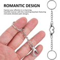 thumbnail image 3 of 1 Pair Matching Keychains Heart Keychains Magnetic Couple Keychains Cute Pendant Keyring Valentine Present, 3 of 4