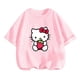 thumbnail image 3 of Camiseta de Anime Hello Kitty, conjuntos de camisetas para niños, moda para mujeres, ropa de manga corta para bebés, camisetas casuales de verano para miércoles, 3 of 5