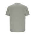 thumbnail image 4 of DPTALR George Men's Casual Solid Color Short - Sleeve T - Shirts: 10 Color Options,Comfortable Cotton Blend,Perfect for Daily Wear,Gray,Big and Tall Men XXL, 4 of 6
