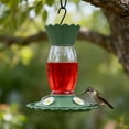 thumbnail image 2 of Vibrant Life Plastic Scalloped Tube Hummingbird Feeder, Green, 32 oz Capacity, 2 of 9