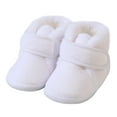 thumbnail image 4 of BOBOGOJP Newborn Infant Baby Girls Boys Warm Fleece Winter Booties First Walkers Slippers Shoes White for Size 5.5, 4 of 9