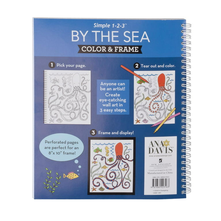 Color & Frame - By the Sea (Adult Coloring Book) [Book]
