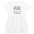 thumbnail image 3 of Inktastic My Great Grandma Loves Me Heart Great Grandchild Girls Toddler Dress, 3 of 5