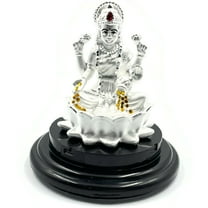 999 Pure Silver Lakshmi / Laxmi 2.0-inch Tall idol / Statue / Murti (Figurine #14)