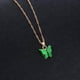 thumbnail image 5 of Collar de clavícula Fernando Charm mariposa verde, 5 of 8