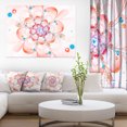 thumbnail image 1 of Pink Fractal Flower Petals Close up - Floral Canvas Art Print, 1 of 3