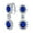 Blue-Sept, variant on Bling Jewelry Womens Crown Halo Pave Cubic Zirconia CZ Drop Dangling Oval Chandelier Clip On Earrings Statement Non-Pierced