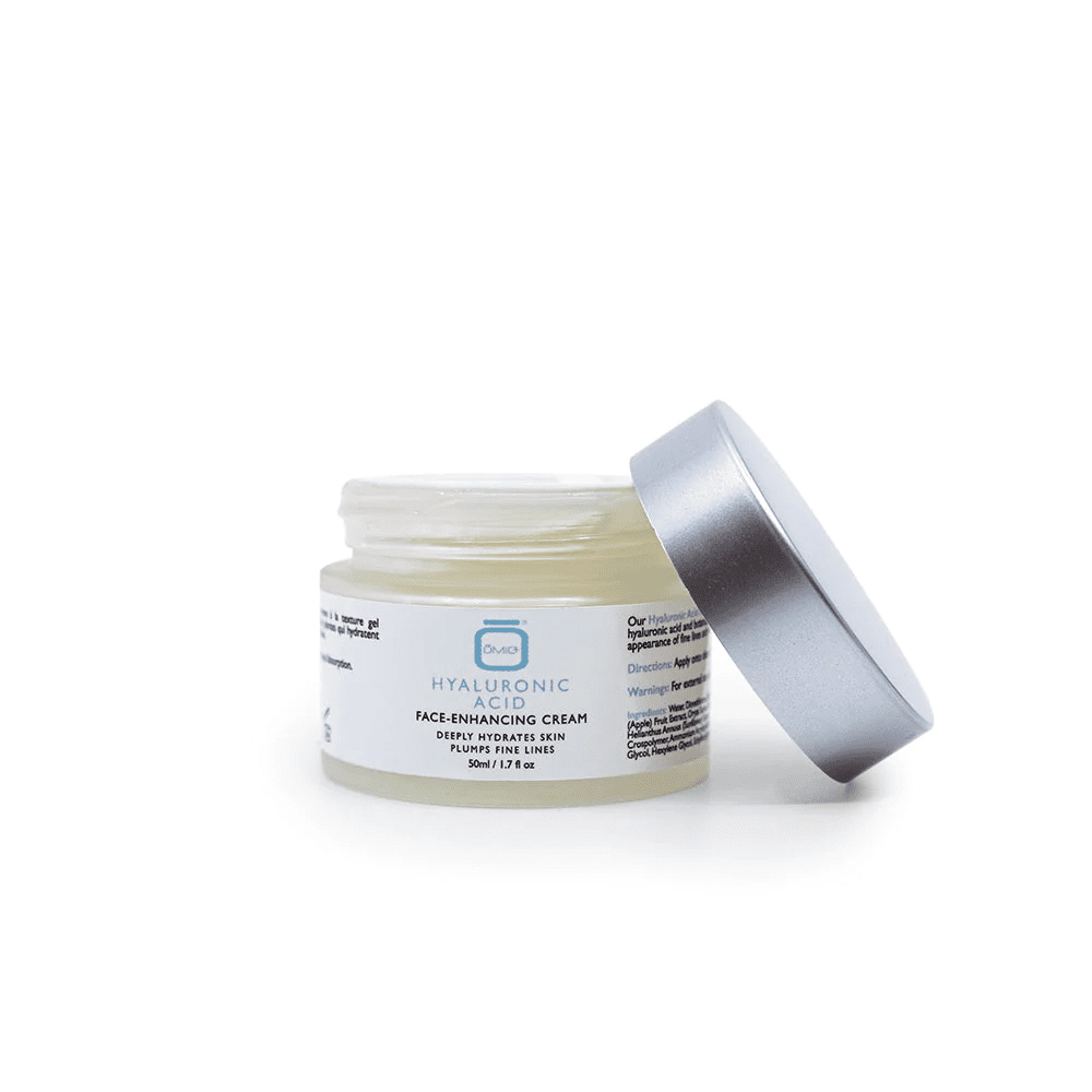 Omic+ Brightening Hyaluronic Acid Face Enhancing Cream - 50ml / 1.7 Fl Oz for All Skin Types with Hydration