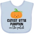 thumbnail image 3 of Inktastic Cutest Little Pumpkin in the Patch Halloween Boys or Girls Baby Bib, 3 of 4