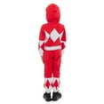 thumbnail image 3 of Power Rangers Little Boys Zip Up Cosplay Coverall Toddler to Big Kid, 3 of 5