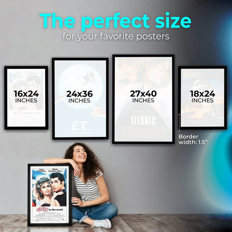 映画ポスターフレームセット NexaFrame LED Poster Frame - 27x40 Light Box for Movie