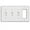 White, variant on Leviton P326-W Wallplate 4-Gang 3-Toggle 1-Decora Standard Size Plastic - White