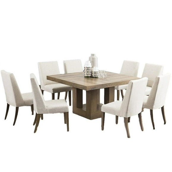 Antecomedor Kessa Muebles Alaska 8 Sillas Café