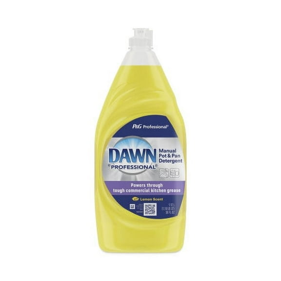 Dawn Manual Pot/Pan Dish Detergent, Lemon, 38 oz Bottle, Each