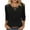 *Black, variant on ClodeEU Womens T-shirt , Round Neck Blouse, Loose Seven Quarter Sleeve Top Army Green,Womens Plus S