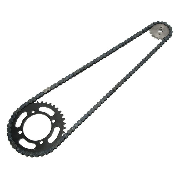 420 Chain 155mm 37T Rear 17T Front Sprocket Universal for 50cc to 125cc Dirt Mini Bikes ATV Go Kart