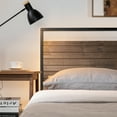 thumbnail image 2 of Zinus Suzanne 37" Metal and Wood Platform Bed Frame with Headboard, Grey Wash, Queen, 2 of 13