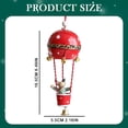 thumbnail image 3 of Christmas Hot Balloon Ornament with Bell Christmas Hot Balloon Ornaments Santa Christmas Tree Hanging Decorations Decors Figurines for Table Fireplace Home丨Green, 3 of 6
