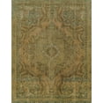 thumbnail image 1 of Ahgly Company Tapis d'Intérieur Lavables à la Machine Rectangulaire Abstrait Tige Dorée Foncée, 7' x 10', 1 of 7