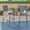 Grey, variant on Jopath 29" Set of 2 Outdoor PE Rattan Armless Barstool for Garden Outdoor Patio Deck Balcony Dark Brown